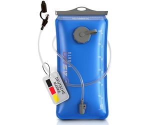 SASMO Sports® Poche a Eau 3l avec Clip magnétique | Poche à Eau pour l'extérieur sans BPA et sans goût | Poche hydratation, Course à Pied, vélo et Camping