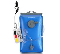 SASMO Sports Poche d'hydratation 2l avec 2 Ouvertures | vessie d'hydratation renforcée et résistante aux déchirures | Système d'hydratation pour Sac à Dos avec Tube d'hydratation, Extra Long 100 cm