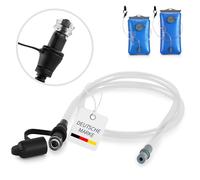 SASMO® Tuyau d'hydratation pour poche à eau, 100 cm de long, accessoire de système d'hydratation, sans BPA, avec valve de dentition