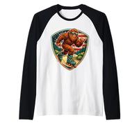 Sasquatch Big-Foot Shaka Roller Blade American Manche Raglan