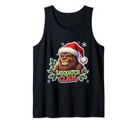 Sasquatch Claus Jeu de Mots Amusant Père Noël Big Foot Big Foot Débardeur