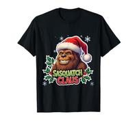 Sasquatch Claus Jeu de Mots Amusant Père Noël Big Foot Big Foot T-Shirt