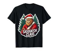 Sasquatch Claus Jeu de Mots Amusant Père Noël T-Shirt