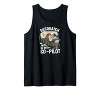 Sasquatch Co-Pilot Bigfoot Wilderness Adventure Design Débardeur