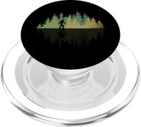 Sasquatch Cryptide Forêt Réflexion Cryptozoologie Bigfoot PopSockets PopGrip pour MagSafe
