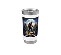 Sasquatch m'a vu la pleine lune Gobelet isotherme en acier inoxydable double paroi
