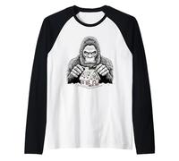 Sasquatch Maison en Pain d'épice drôle pour Noël Manche Raglan