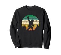 Sasquatch Panneau de Paix Humoristique Bigfoot rétro Yeti Grungy Sunset Sweatshirt