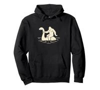 Sasquatch Riding The Loch Ness Monster - Humour Bigfoot Sweat à Capuche