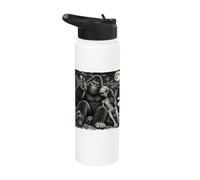 Sasquatch Sasquatch Sasquatch Panneau humoristique avec autoportrait Alien Stainless Steel Insulated Water Bottle