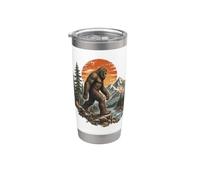 Sasquatch sauvage vintage de la rivière Bigfoot Mountain Gobelet isotherme en acier inoxydable double paroi
