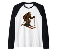 Sasquatch Ski Neige Big Foot Skier Big Foot Ski Montagnes Manche Raglan