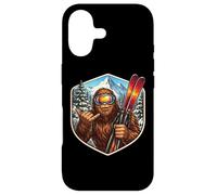 Sasquatch Skier Big Foot Shaka Ski Lover Skier Mountain Fun Coque pour iPhone 17