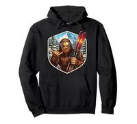 Sasquatch Skier Big Foot Shaka Ski Lover Skier Mountain Fun Sweat à Capuche