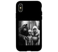 Sasquatch Yeti Alien Selfie, Funny Bigfoot Hiking Vlog Coque pour iPhone X/XS