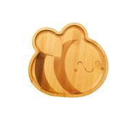 Sass & Belle Assiette en bambou Bee - Assiette écologique pour bébé pour enfants et tout-petits - Adorables assiettes en bambou jaune, durables et légères - Assiettes idéales pour les repas et