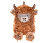 Sass & Belle Bouillotte vache Highland en Caoutchouc Marron Douillet