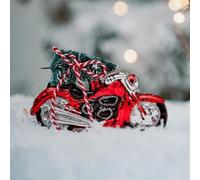 Sass & Belle Christmas Tree on Motorcycle Shaped Bauble