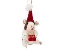 Sass and Belle Animaux festifs en feutre et laine Différents motifs dont souris, licorne, chiens, ours polaire et blaireaux (cochon d'Inde)