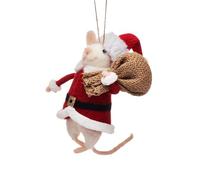 Sass & Belle Décoration en feutre de souris de Noël à suspendre