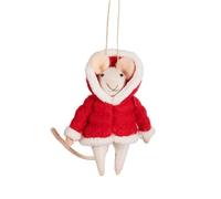 Sass & Belle Décoration en feutre Souris dans une veste bouffante