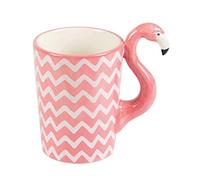 Sass & Belle Flamingo Chevron Tasse Rose Blanc