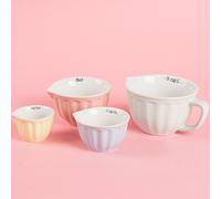 Sass & Belle Lot de 4 tasses à mesurer rétro pastel