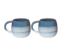 Sass & Belle Mojave Glaze Lot de 2 tasses à expresso Bleu