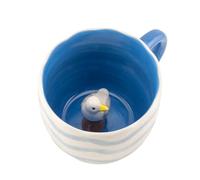 Sass & Belle Mug surprise mouette - Tasse à café en céramique ludique avec animal caché, idée cadeau amusante pour maman, tasses à café, tasse à thé, tasses fantaisie pour elle et lui, tasse Sass and