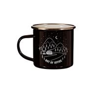 Sass & Belle Out of Office Enamel Black Mug