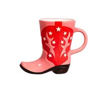 Sass & Belle Tasse en forme de botte de cowboy - Design d'inspiration occidentale rouge, 280 ml, tasse à thé ou café, idée cadeau amusante, collection unique pour décoration de cuisine, affichage de
