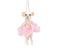 Sass et Belle Ballerine Mouse Feutre Décoration à Suspendre