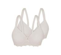 SASSA Lot de 2 Soutiens-Gorge coqués Brilliant Micro | 90-115 B-F | Coque souple avec bonnets lisses