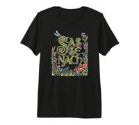 Sassench Aquarelle Libellule Chardon écossais Fleurs Sauvages T-Shirt Haut de Gamme