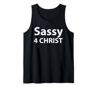 Sassy 4 Christ Déclaration de Foi chrétienne Amusante pour Une église audacieuse Débardeur