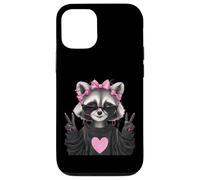 Sassy Cute Raccoon Animal Lover Design avec Lunettes Coque pour iPhone 12/12 Pro