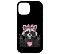 Sassy Cute Raccoon Animal Lover Design avec Lunettes Coque pour iPhone 12 Mini