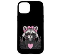 Sassy Cute Raccoon Animal Lover Design avec Lunettes Coque pour iPhone 15 Plus