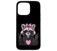 Sassy Cute Raccoon Animal Lover Design avec Lunettes Coque pour iPhone 15 Pro Max