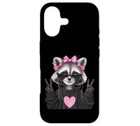 Sassy Cute Raccoon Animal Lover Design avec Lunettes Coque pour iPhone 17
