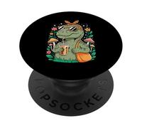 Sassy Dinosaur T-Rex Boba Thé Au Lait Tyrannosaure PopSockets PopGrip Adhésif