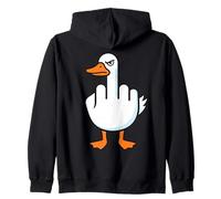 Sassy Goose Doigt d'honneur Amusant pour Les Amoureux des Animaux Sweat à Capuche