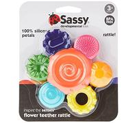 Sassy Hochet de dentition en silicone pour bébé - 3 m + - Mixte