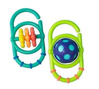 Sassy Linky Links Rattle Set, Use Apart or Link Together - 2 packs, for Ages 3+ Months