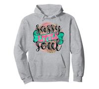 Sassy Little Soul Leopard Funny Sassy Western Southern Sweat à Capuche