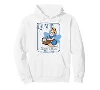 Sassy Retro Laundry Humour Sarcastique Décharnière Pin-up Girl Sweat à Capuche
