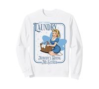 Sassy Retro Laundry Humour Sarcastique Décharnière Pin-up Girl Sweatshirt