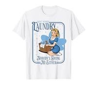 Sassy Retro Laundry Humour Sarcastique Décharnière Pin-up Girl T-Shirt