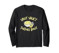 Sassy Saucy Tzatziki Bossy Tzatziki Tzatziki Tartinade Amateurs de plats grecs Manche Longue