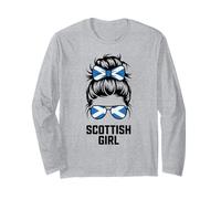 Sassy Scottish Girl Trip Spirit Pride Cheer Home Queen Event Manche Longue